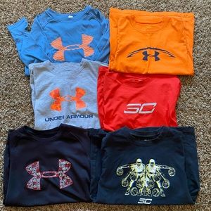 6 boys small youth under armour